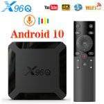 X96Q TV Box Android 10 2GB 16GB Allwinner H313 Quad Core 4K 60fps Smart TVBOX Wifi Google Player Youtube X96 Set Top Box