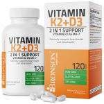 Vitamin K2 (MK7) w/ D3 Bone & Heart Health Non GMO & Gluten Free Easy to Swallow