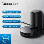 Midea S8+ Robot Vacuum Cleaner for Home Electrolysis Disinfection Vibration Mopping Smart Vacuum Cleaner Dust Collect Station