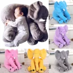 30CM-60CM Cartoon Plush Elephant Toy Kids Sleeping Back Cushion Stuffed Pillow Animal Doll Baby Doll Birthday Gift For Children