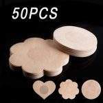 50pcs Women Invisible Stickers For Nipples Covers Invisible Nipples Shield Breast Intimates Accessories Woman Adhesive Sticker