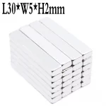 10/100Pcs 30x5x2Neodymium Magnet 30mm x5mm x2mm N35 NdFeB Block Super Powerful Strong Permanent Magnetic Imanes30*5*2mm