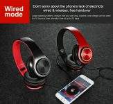 Wireless Bluetooth Headphones Super Bass Foldable Stereo Earphones Headsets Mic