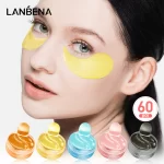 LANBENA Collagen Eye Patches 60 Pcs Eye Bags Removal Wrinkles Circles Retinol Vc Hyaluronic Acid Eyes Sleep Mask Face Skin Care