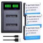 EN-EL19 ENEL19 EL19 Battery + LED Dual Charger for Nikon Coolpix S32 S33 S100 S2500 S2750 S3100 S3200 S3300 S3400 S3500 S4100