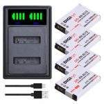 4X 1400mAh EN-EL12 ENEL12 EN EL12 Battery + LED Dual Charger for Nikon Coolpix A1000 B600 A900 AW110 AW120 S6300 S8100 S9200