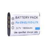 1pcs 1800mAh NP-BY1 NPBY1 EN-EL11 ENEL11 Battery for Sony Action Cam Mini HDR-AZ1VR AZ1 AZ1V AZ1VR Nikon Coolpix S550 S560