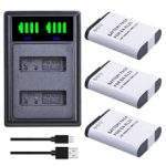 EN-EL23 ENEL23 EN EL23 Battery +LED USB Dual Charger with Type C port For Nikon COOLPIX P900, P610, P600, B700, S810c Camera