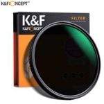 K&F 82mm ND2-ND32Fader ND Filter Lens Neutral Density Variable Multiple Layer Nano Coated sony Nikon Canon camera body