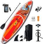 Inflatable Stand Up Paddle Board Sup-Board Surfboard Kayak Surf set 11â*33ââ*6ââ with Backpack,leash,pump,waterproof bag,fins