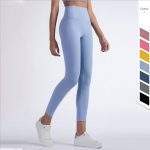 Vnasvnasi 2020 Hot Sale Fitness Female Full Length Leggings 8 Colors Running Pants Comfortable And Formfitting Yoga Pants