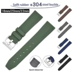 Silicone watch strap for Casio/Samsung/ Huawei gt-2e/ Huami/ Rolex Submariner /Seiko/ Omega bands men and women 18 20 22mm