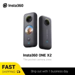 Insta360 ONE X2 360 Degree Waterproof Action Camera 5.7K 360 Stabilization Touch Screen AI Editing Live Streaming Webcam