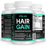 Hair Gain Biotin Hydrolyzed DHT Blocker Hair Growth Vitamins 10000mcg Women Men