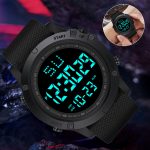 Men’s Digital Sports Watch LED Screen Large Face Military Waterproof Wristwatch