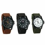 Men’s Army Military Unique Design 24 Hours Nylon Strap Date Quartz Wrist Watch