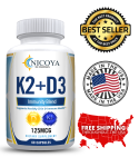 Vitamin K2 D3 Vitamin Supplement with BioPerine, Boost Immunity & Heart Health