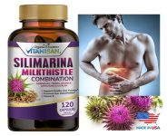 Organic vitamin Milk Thistle Silimarina 120 Capsules Made in USA extra Strength