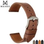 MAIKES Watch Accessories rolex_Watch Band 22mm Watch Strap 24mm Genuine Leather Watch Bracelets leatherman Watchband For Omega