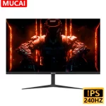 MUCAI 24 Inch Monitor 240Hz LCD Display PC IPS HD Desktop Gamer Computer Screen Flat Panel HDMI/DP/1920*1080