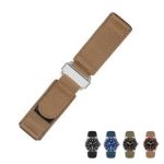 22mm 24mm Velcro nylon watch strap Man Sport Watch band Bracelet Loop Nato Canvas Nylon Fabric Band for Universal Rolex Tudor