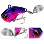 Fishing Lures Spinner Spoon Lure For Pike Bass Trout With Treble Hook Hard Artificial Bait Vib Wobble Lures For Fishing