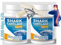 2 Shark Cartilage 2000mg x/d 200caps Defense System Cartilago de Tiburon natural