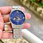 Vintage TISSOT Swiss Made Blue Dial Fully Automatic Two-Tone Men’s Wrist Watch