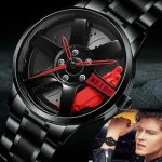 MEIBO Men’s Car Wheel Watch Fashion Sport Analog Quartz Mesh Rim Hub Wristwatch