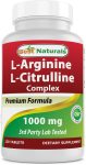 Best Naturals L-Arginine L-Citruline Complex 1000 mg 120 Tablets