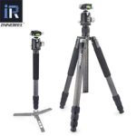 RT85C Heavy Duty Professional 10 Layers Carbon Fiber Tripod Monopod Base Double Panoramic Ball Head for Nikon Canon DSLR Cameras