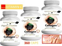 3 Hydrolized Collagen + Vitamin C 360 CAPS hidrolizado,hydrolyzed,colageno