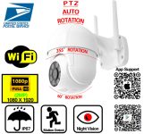HD 1080p WiFi Wireless 360° PTZ Zoom Outdoor Red IR Night Vision Security Camera