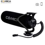 Comica CVM-V30 Lite On Camera Microphone, Phone Video Recording Mic for Canon Nikon Sony Fuji DSLR Cameras,Smartphone Microphone