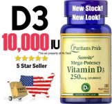 VITAMIN D3 ⭐ 10000 IU ⭐ USA DEALER ⭐ FAST FREE SHIPPING ⭐ TRUSTED BRAND !