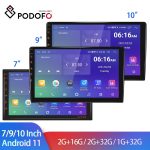 Podofo Android 11 Car Radio Autoradio 32G 2 Din 7″/9″/10″ Universal WIFI GPS Car Audio Multimedia Player For Nissan Toyota Kia