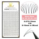 MASSCAKU Lashes Premade Volume Wide fans 3d/4d/5d/6d/10d Short Stem Russian Volume Professional Eyelash Extensions Faux Mink