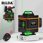 HILDA 16 Lines 4D Laser Level Level Self-Leveling 360 Horizontal And Vertical Cross Super Powerful Green Laser Level