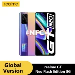 realme GT Neo 5G Flash Edition International ROM 8GB+128GB / 12GB+256GB 120Hz Super AMOLED Dimensity 1200 65W Dart Charge NFC