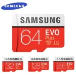 SAMSUNG EVO+  Micro SD 32G SDHC 80mb/s Grade Class10 Memory Card C10 UHS-I TF/SD Cards Trans Flash SDXC 64GB 128GB for shipping