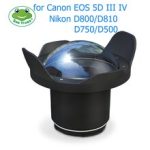 Seafrogs 6 inch Dry Dome Port for Meikon SeaFrogs DSLR Housings V.2 40M 130FT Underwater Camera Fisheye for Canon Nikon Case