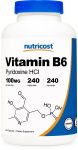 Nutricost Vitamin B6 as Pyridoxine HCl, 100 mg, 240 Caps