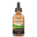 MAX ABSORPTION Vitamin D3 + K2 (MK-7) Liquid Drops with MCT Oil for Vegans