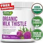 Organic Discounters USDA Organic Milk Thistle Extract Capsules, 280 Count, 7500