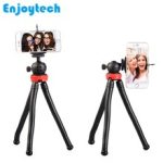 Mini Flexible Octopus Tripod With Holder For Iphone Xiaomi Samsung Huawei Phones Tripod For Gopro Hero Canon Nikon DSLR Cameras