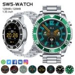 New Style 1.35 Luxury Stainless Steel Men’s Smart Watch Men’s Business Watch Rolex Bluetooth Call Watch For Xiaomi Phone Android