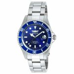 Invicta Men’s Watch Pro Diver Quartz Dive Blue Dial Silver Tone Bracelet 9204OB