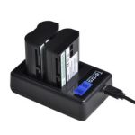 1900mAh EN-EL15 EN-EL15A Camera Battery + LCD Dual Charger for Nikon D600 D610 D750 D800 D810 D850 D7100 D7200