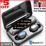 NEW Bluetooth Earbuds TWS 5.1 all phones Wireless Earphone laptop tablet