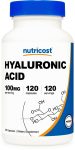 Nutricost Hyaluronic Acid Capsules 100mg Per Serving (120 Vegetarian Capsules)